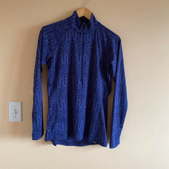 Patagonia Capaline Mid Weight Base Layer Zip Neck Size Large - Picture 2 of 9